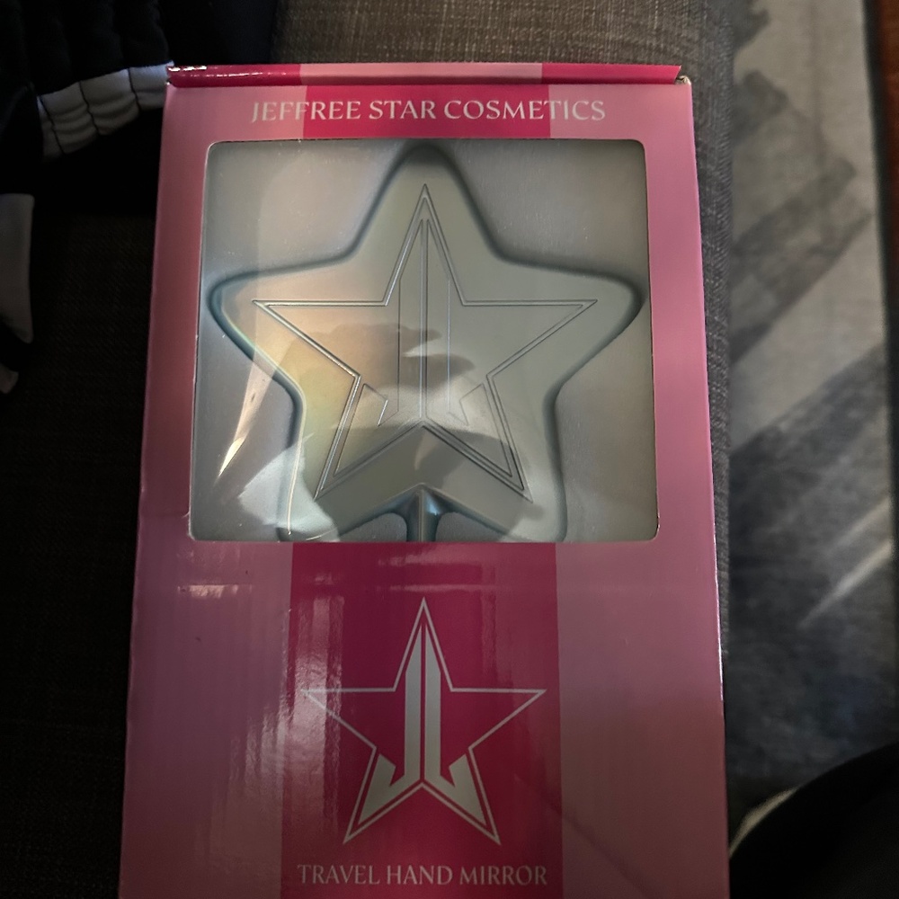 Jeffrey star frost blue travel mirror